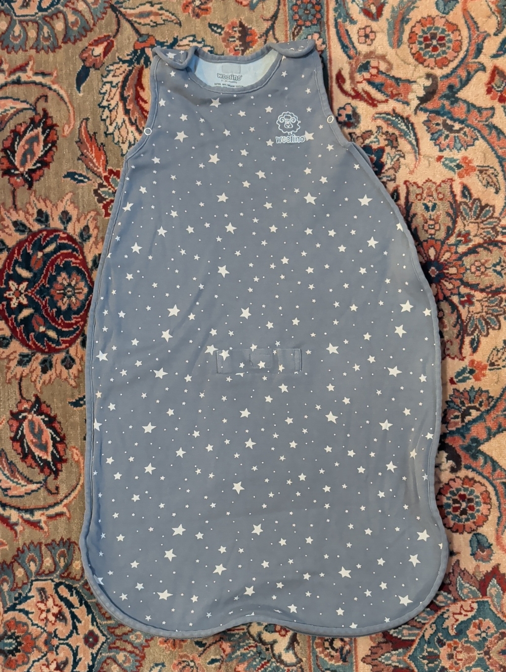 Woolino 4 Season Sleep Sack 2-24 Months - Grey Star Print
